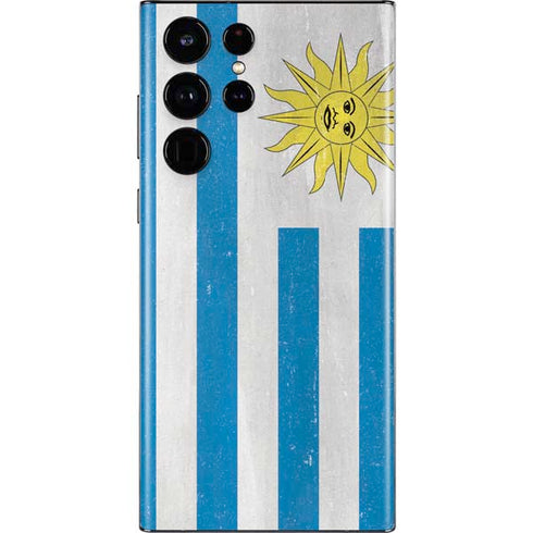 Uraguay Flag Distressed Galaxy S22 Ultra Skin